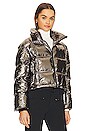 view 3 of 5 Nevada Duvet Jacket in Silver HP Foil