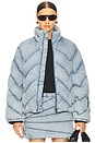 view 1 of 5 Denim Puffer Jacket in Light Denim