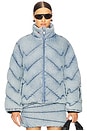 view 2 of 5 Denim Puffer Jacket in Light Denim