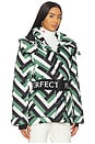 view 3 of 5 Cortina Ski Parka in Green Waffle Print