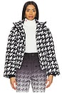 view 1 of 4 Polar Flare Ski Jacket III in Black & White Houndstooth