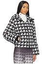 view 2 of 4 Polar Flare Ski Jacket III in Black & White Houndstooth