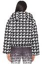 view 3 of 4 Polar Flare Ski Jacket III in Black & White Houndstooth