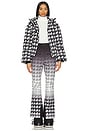 view 4 of 4 Polar Flare Ski Jacket III in Black & White Houndstooth