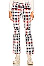 view 1 of 4 Aurora Flare Pant in Star Gingham Snow White