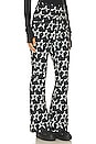 view 2 of 5 Aurora Flare Pant in Black & Snow White Star Print