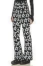 view 3 of 5 Aurora Flare Pant in Black & Snow White Star Print