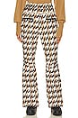 view 1 of 6 Aurora Flare Pant in Iconic Camel, Black, & White Houndstooth