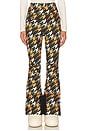 view 1 of 6 Aurora High Waist Ski Pant in Green Scratch Houndstooth