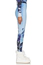 view 2 of 6 Printed Base Layer Leggings in Ski Lift Blue