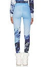 view 4 of 6 Printed Base Layer Leggings in Ski Lift Blue