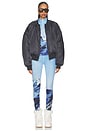view 5 of 6 Printed Base Layer Leggings in Ski Lift Blue