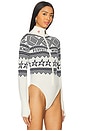view 3 of 5 Holiday Bodysuit in White & Blue