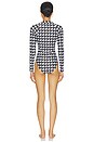 view 4 of 4 MAILLOT DE BAIN 1 PIÈCE PM in Houndstooth, Black & Snow White
