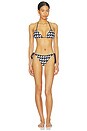 view 4 of 4 HAUT DE MAILLOT DE BAIN PM in Houndstooth, Black & Snow White