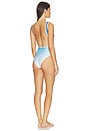 view 3 of 4 MAILLOT DE BAIN 1 PIÈCE ZIP FRONT in Faded Blue & Blue
