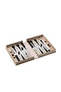 view 2 of 6 Art Of Backgammon Mirror Edition in Beige & Clear