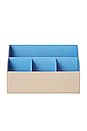 view 1 of 3 Desktop Organizer in Beige & Blue