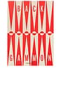 view 3 of 6 Art Of Backgammon in Red & Cream