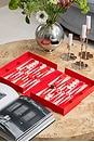 view 4 of 6 Art Of Backgammon in Red & Cream