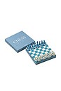 view 4 of 8 Classic Chess Set in Dusty Blue
