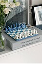 view 7 of 8 Classic Chess Set in Dusty Blue