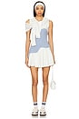 view 4 of 4 Wave Dress in Chantilly & Light Blue