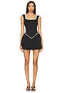 view 1 of 3 Bella Rib Dress in Black & Chantilly