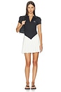 view 1 of 4 ROBE PLISSÉE LILY in Black & Chantilly