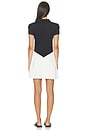 view 3 of 4 ROBE PLISSÉE LILY in Black & Chantilly