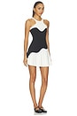 view 2 of 3 Wave Halter Dress in Chantilly & Black
