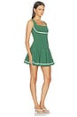 view 2 of 4 ROBE COURTE BLAIR in Emerald & Chantilly