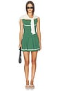 view 4 of 4 ROBE COURTE BLAIR in Emerald & Chantilly