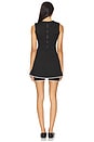 view 3 of 3 Lauren Rib Dress in Black & Chantilly