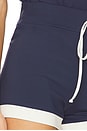 view 6 of 6 Akari Short in Navy & Chantilly