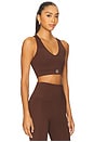 view 2 of 4 Emma Sports Bra in Dark Chocolate