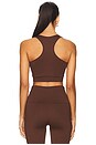 view 3 of 4 Emma Sports Bra in Dark Chocolate