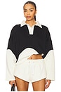 view 1 of 4 Wave Sofia Sweater in Black & Chantilly
