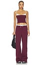 view 5 of 6 Boxer Pant in Burgundy & Chantilly