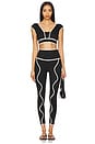 view 5 of 6 Wave Rib Legging in Black