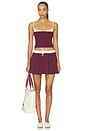 view 5 of 6 MINIFALDA ANNE in Burgundy & Chantilly