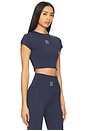 view 2 of 5 Crop Tee in Navy