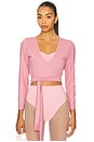 view 1 of 4 Sage Wrap Top in Mauve