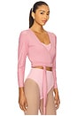 view 2 of 4 Sage Wrap Top in Mauve
