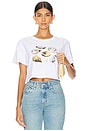 view 1 of 4 Oysters Crop Top in White