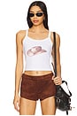 view 1 of 4 Cowboy Hat Tank Top in White