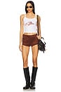 view 4 of 4 Cowboy Hat Tank Top in White