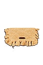 view 1 of 4 The Sogno Ruffle Clutch in Beige