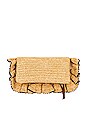 view 2 of 4 The Sogno Ruffle Clutch in Beige