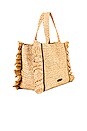 view 3 of 4 The Sogno Beach Tote with Ruffle in Natural